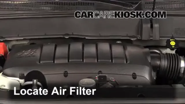 2012 Chevrolet Traverse LS 3.6L V6 Filtro de aire (motor) Cambio